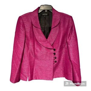 Fuchsia women’s suit jacket.